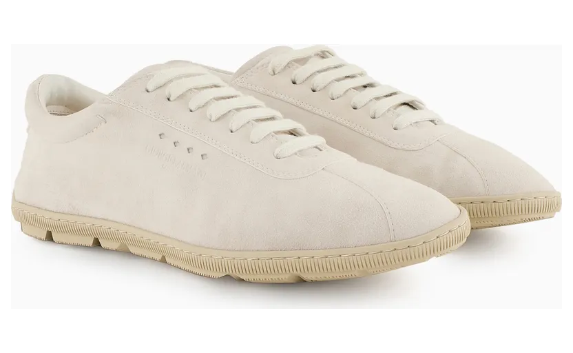Armani Low-Top Suede Lace-Up Sneakers With Rubber Sole (X2X208-XF829-00638) (2)