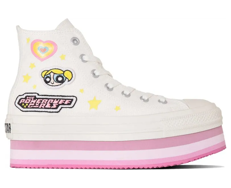 Converse Chuck Taylor All Star Chunkyline Hi The Powerpuff Girls White (31312820)