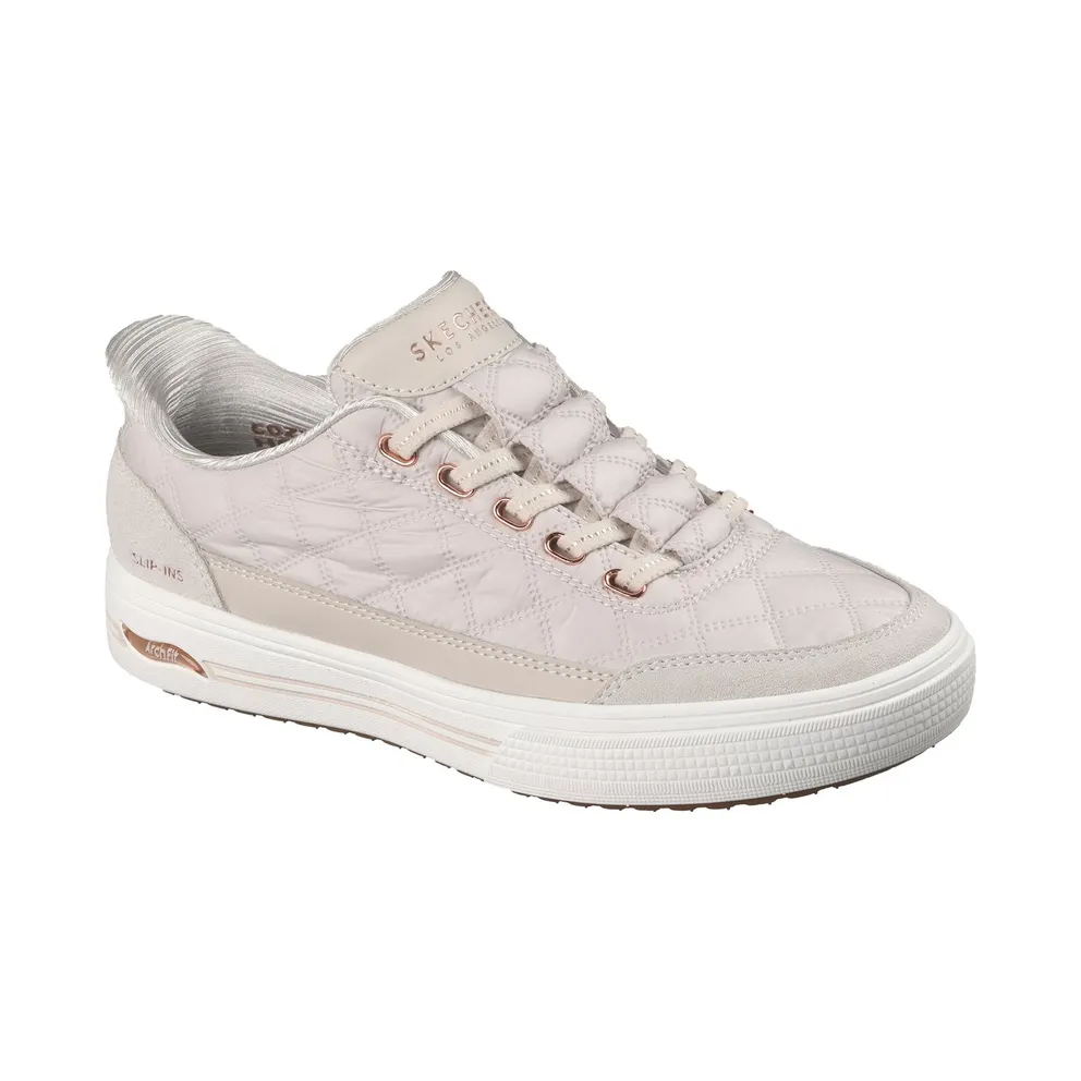 Skechers Slip-ins: Arch Fit Arcade – Cozy Fit Cuddle Steps Sneaker Off-White