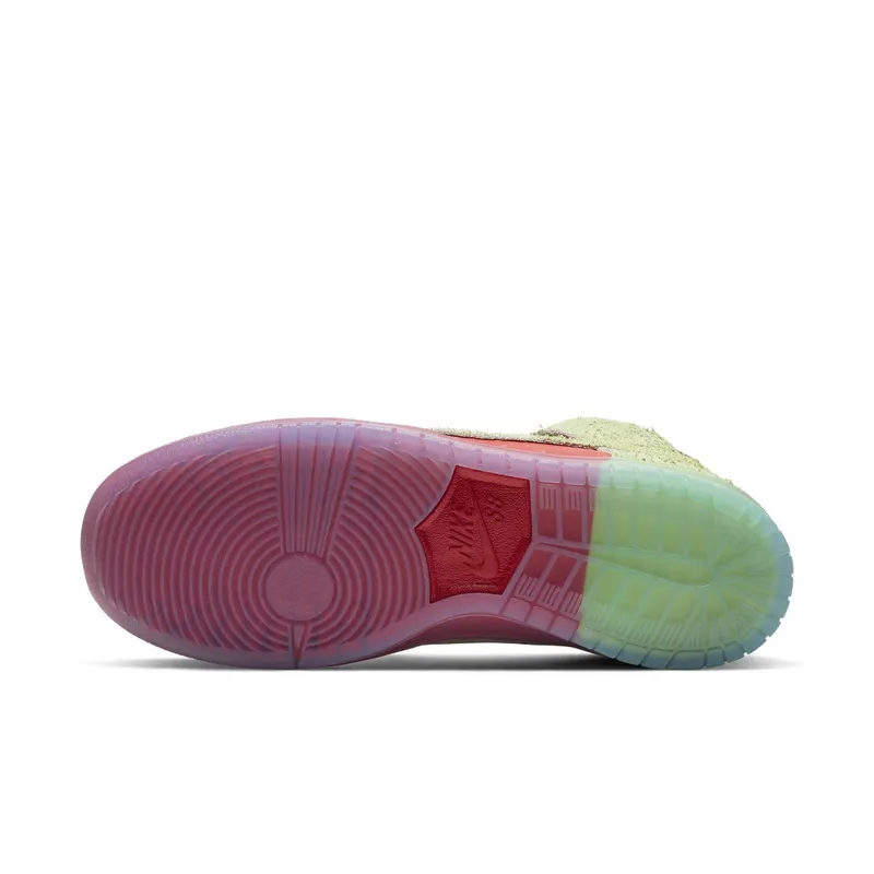 Nike SB Dunk High Strawberry Cough University Red/Spinach Green-Magic Ember (CW7093-600)