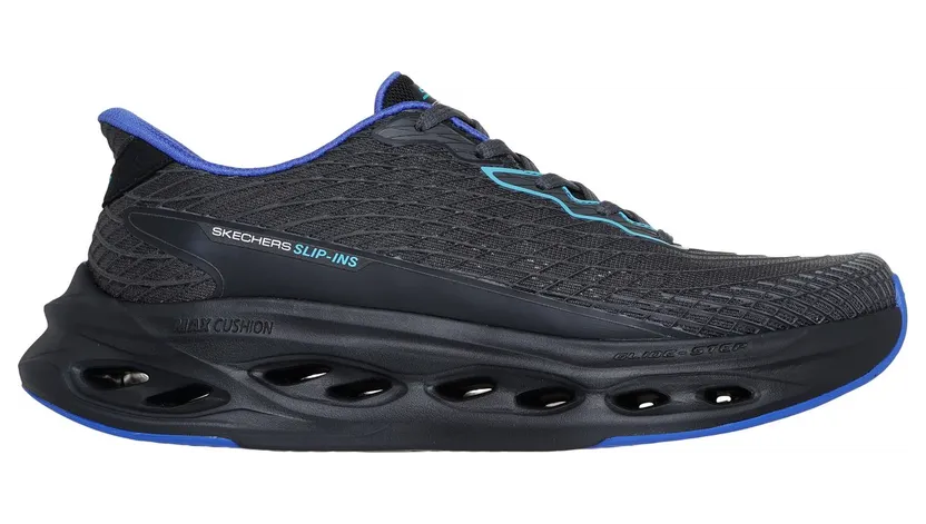Skechers Slip-ins: Max Cushioning Glide-Step – Sapphire Sneaker Zwart/Blauw