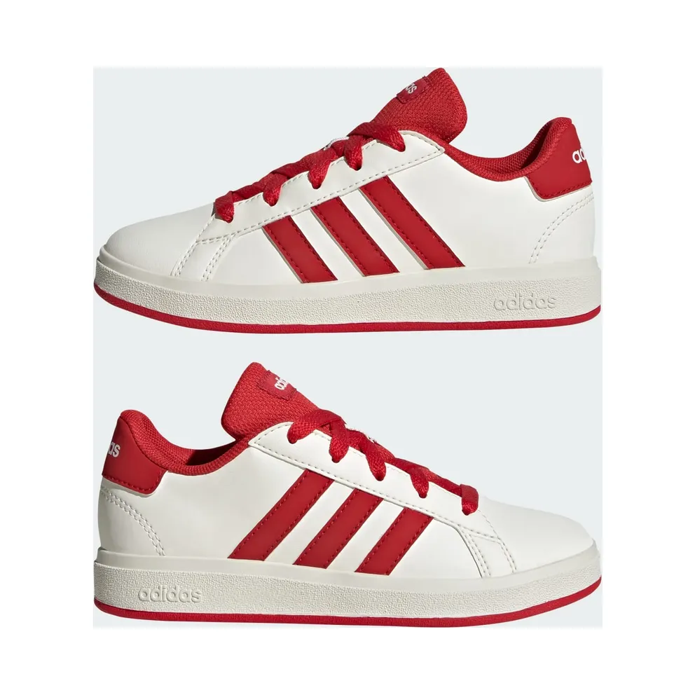 Adidas Grand Court Lifestyle Tennis Lace-Up Off White / Collegiate Red / Core Black (JQ0703)