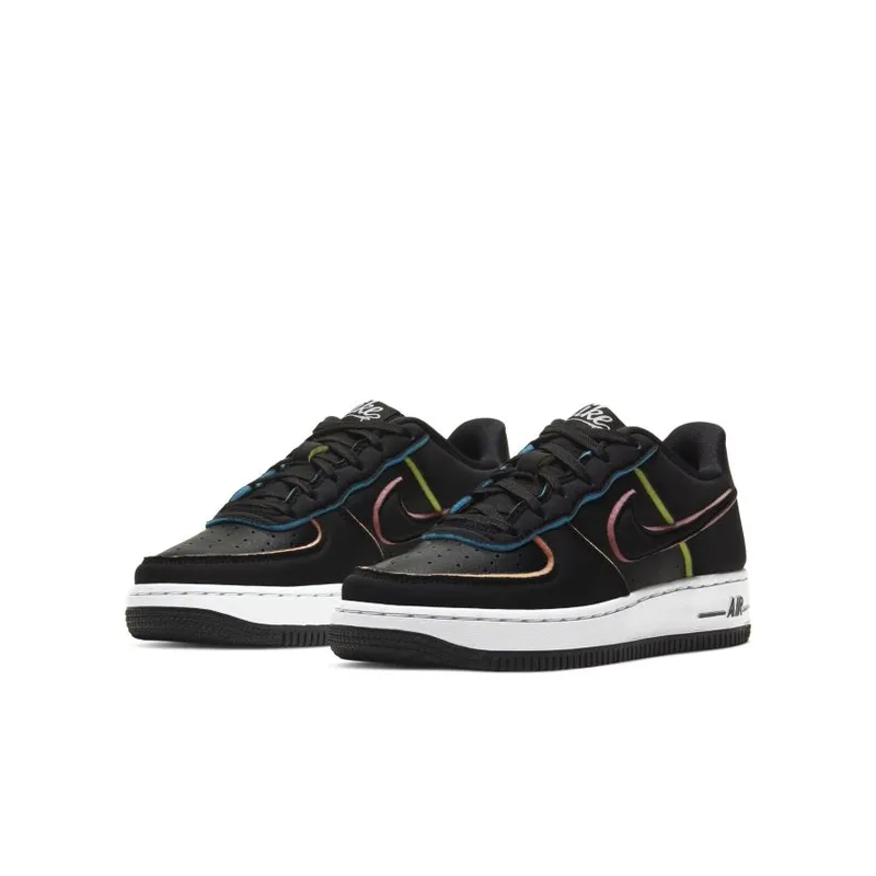 Nike Air Force 1 Low Black Pink Barely Volt (GS) Black/Pink-Barely Volt-Black (CD7406-001)