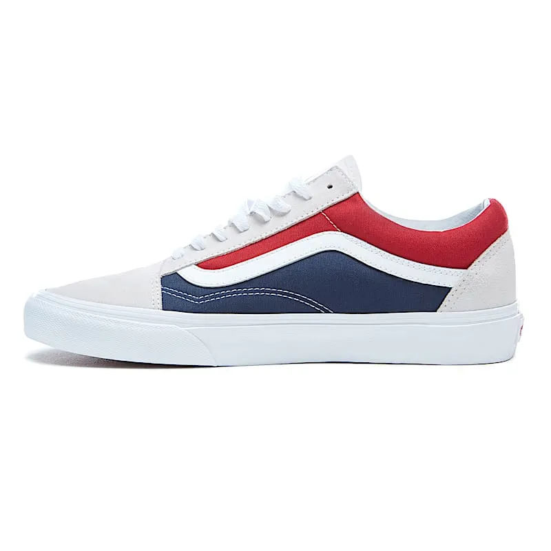 Vans Old Skool Retro Block White/Red-Dress Blues (VN0A38G1QKN)