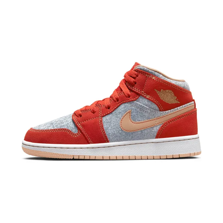 Jordan 1 Mid Denim Red (GS) (DM4384-600)