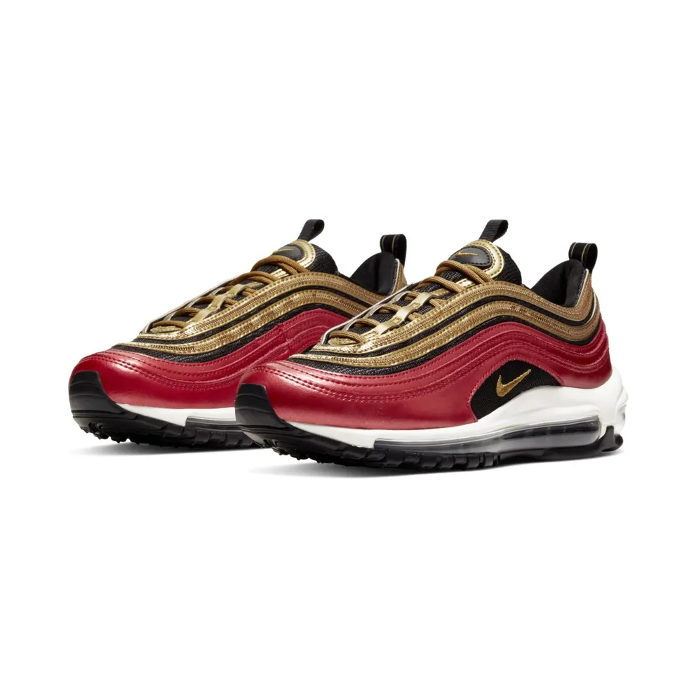 Nike Air Max 97 Red Gold Sequin (W) Gym Red/Metallic Gold-Black-White (CT1148-600)