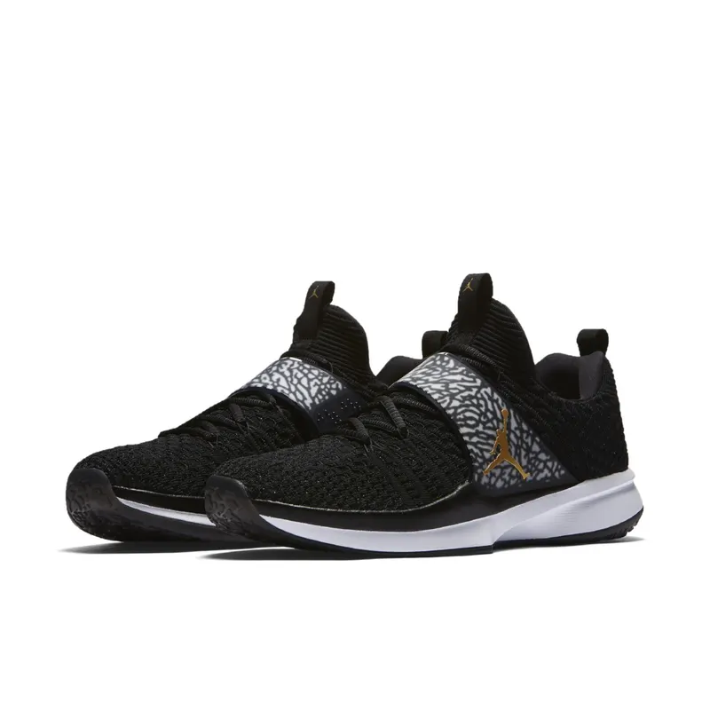 Jordan Trainer 2 Flyknit Black Metallic Gold Black/Metallic Gold-White (921210-021)