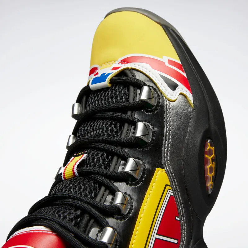 Adidas Power Rangers Question Mid Black / Silver Metallic / Vector Red (GY0590)