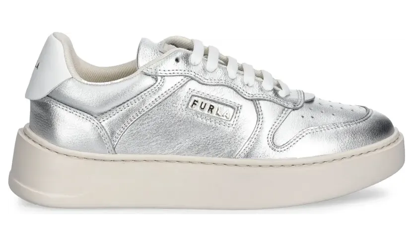 Furla met metallic-effect “Silver” (YJ17SPTBX3714)