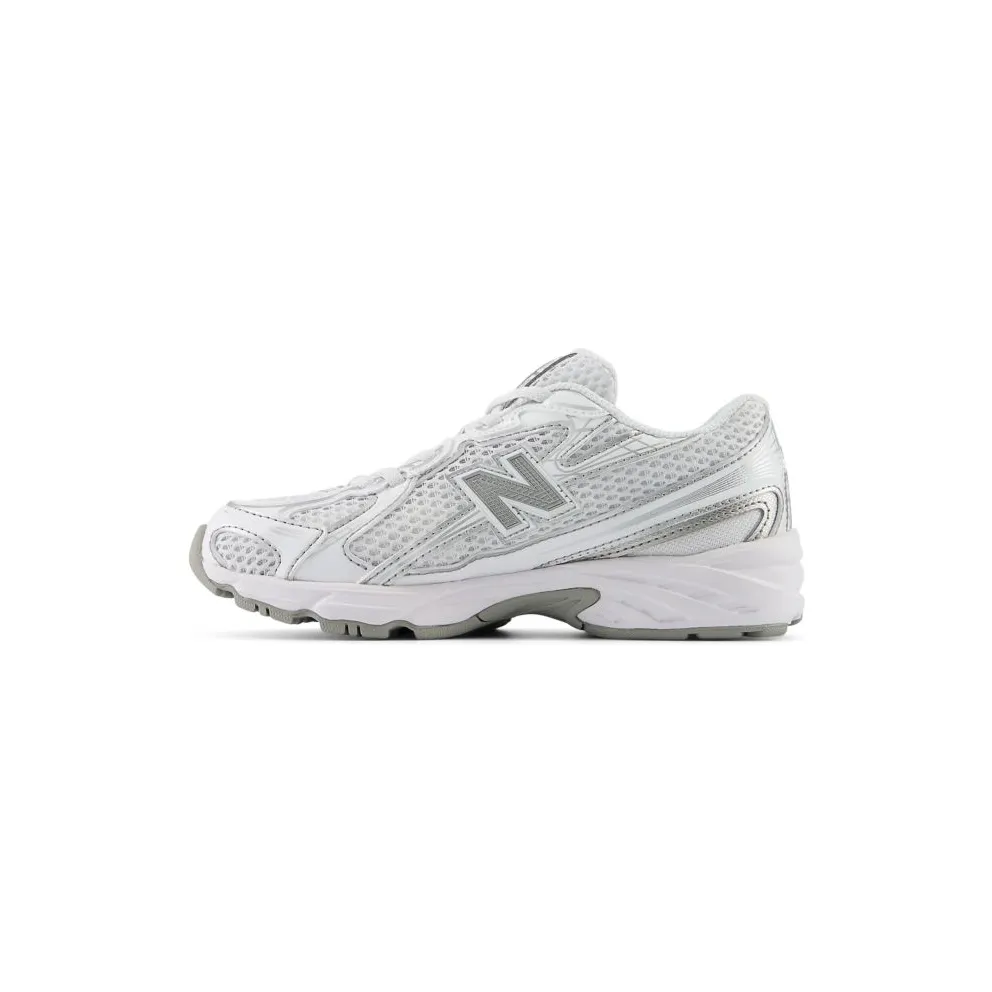 New Balance 740 Bungee Lace White Silver Metallic (PZ740WM)