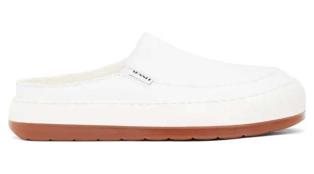 Sunnei White Leather Dreamy Sabot Sneakers (DSS01WHITE)