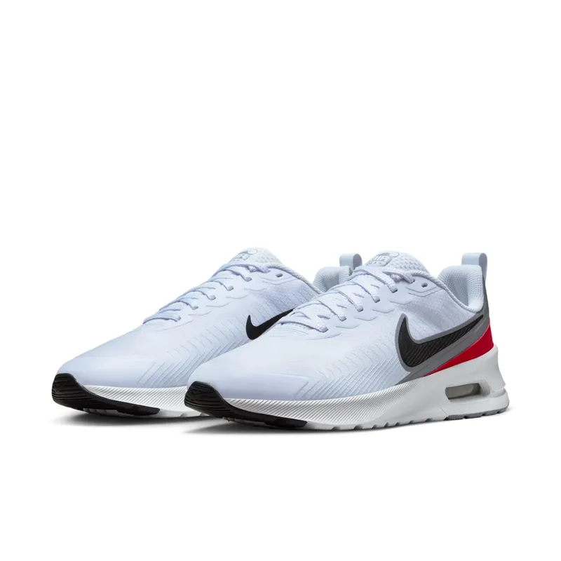 Nike Air Max Nuaxis Football Grey White Gym Red (FD4329-002)