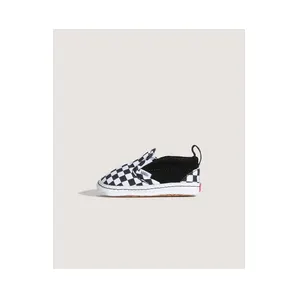 VANS Checker Slip-on V Crib Babyschoenen (Zwart)