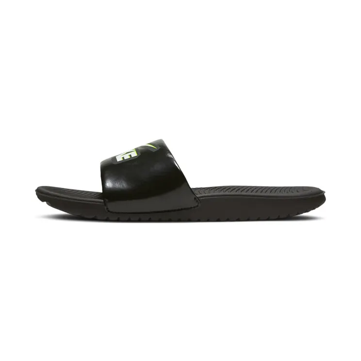 Nike Kawa Slide GS “Black / Volt / White” (DD3242-001)