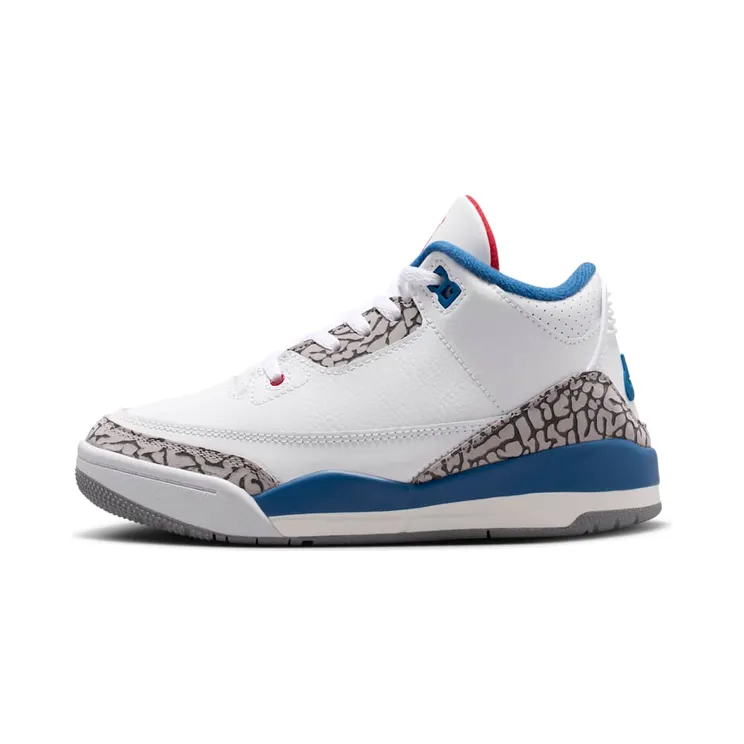 Jordan 3 Retro – True Blue – “White / True Blue / Cement Grey / Fire Red” (DM0966-104)