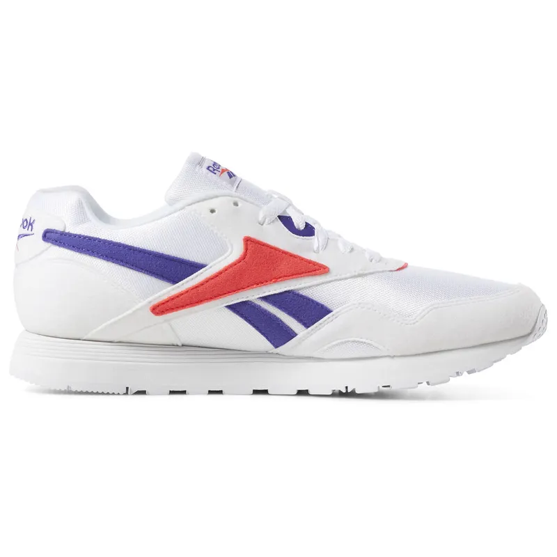 Reebok Rapide White / Team Purple / Neon Red