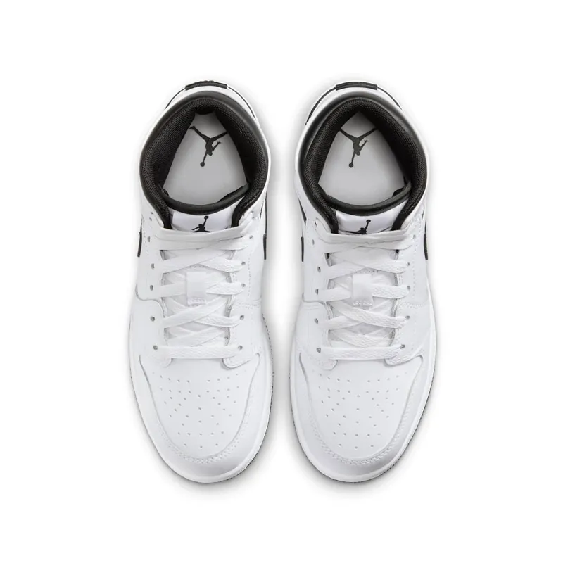 Air Jordan 1 Mid GS “White/Black” (DQ8423-132)