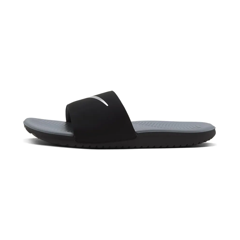 Nike Kawa Slide Black Metallic Silver (GS/PS) (819352-009)