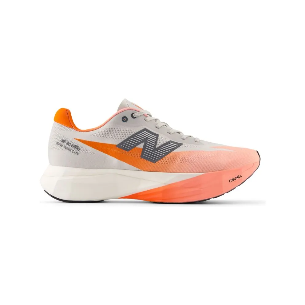 New Balance TCS NYC Marathon FuelCell SuperComp Elite v5 Grapefruit Grey Matter Poppy (MRCELNY5)
