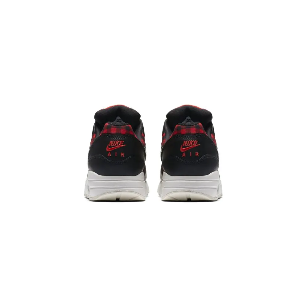 Nike Air Max 1 SE Plaid (GS) Black/Habanero Red/Summit White (AQ3188-002)
