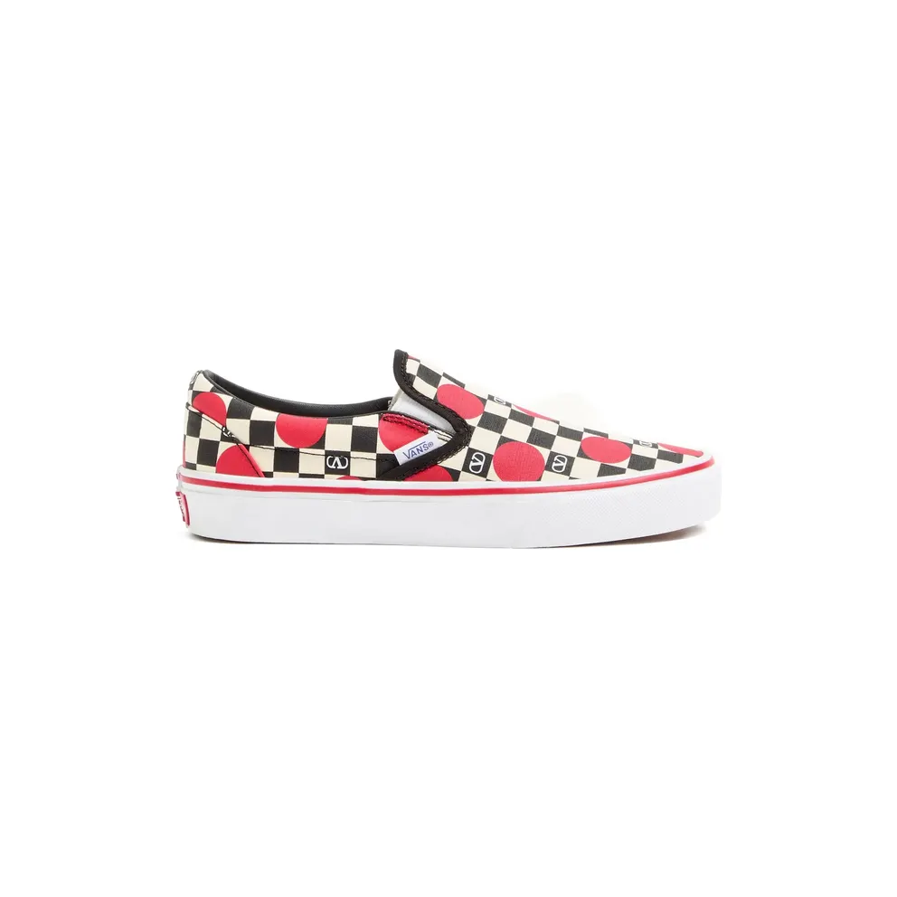 Vans X Valentino X Vans Checkerboard Slip-on “Neutrals/Black” (8W2S0NY9WHX BAG)
