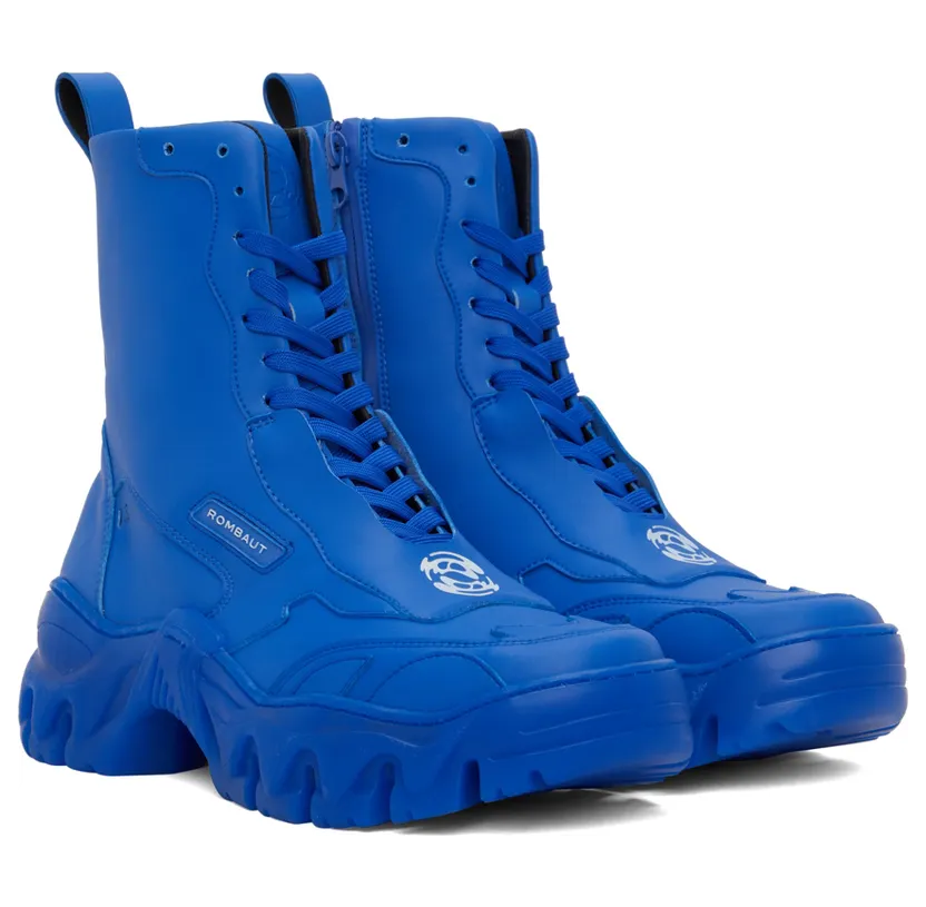 Rombaut Blue Boccaccio II High-Top Sneakers (S22-B-032) (4)