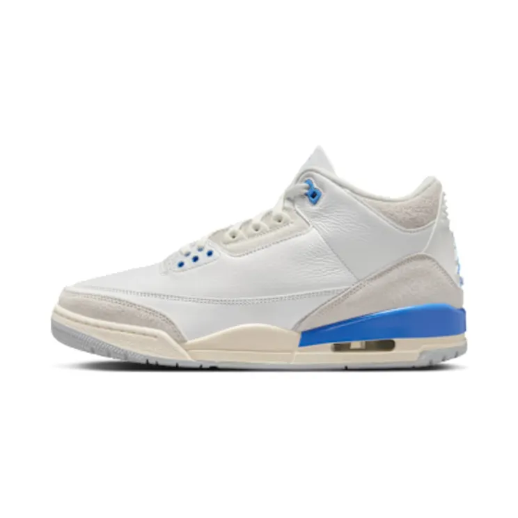 Air Jordan 3 Lucky Shorts “Summit White / Legend Blue / Photon Dust / Hydrogen Blue” (CT8532-101)