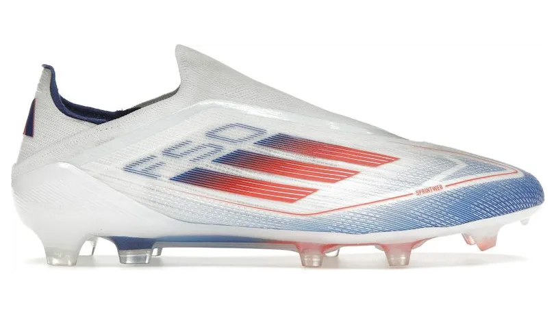 adidas F50 Elite Laceless FG Cloud White Solar Red Lucid Blue (IF8819)