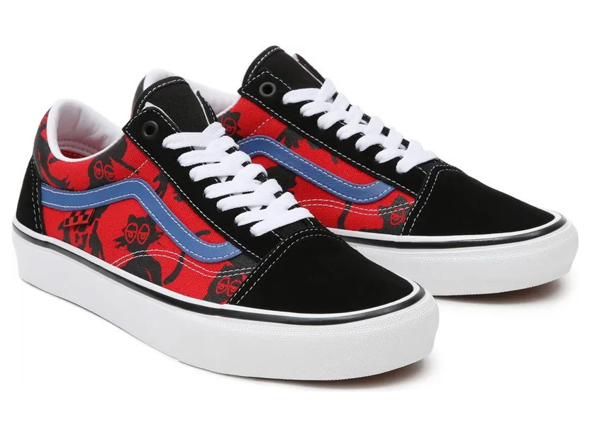 VANS Krooked By Natas For Ray Skate Old Skool Shoes Zwart (VN0A5FCBAPC)