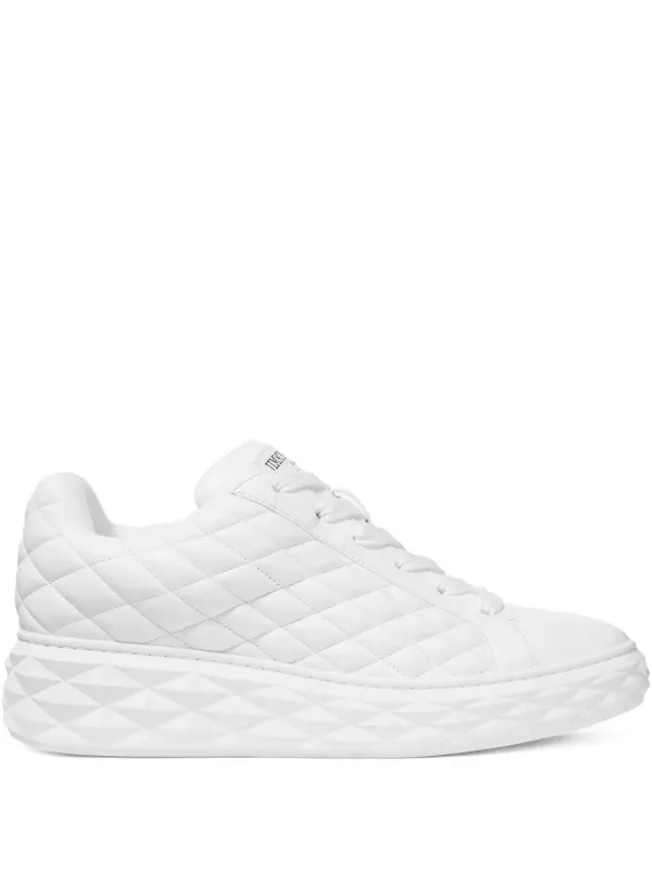 Jimmy Choo Diamond Maxi M low-top sneakers – White (DIAMONDMAXISQMIMH)