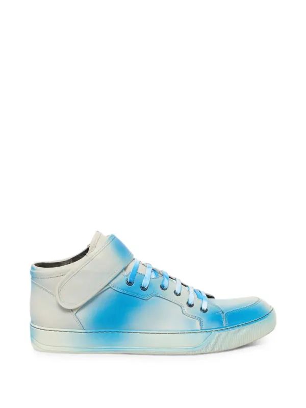 Lanvin Midtop touch-strap lace-up sneakers – Blue (SKDBL2FERGH16)