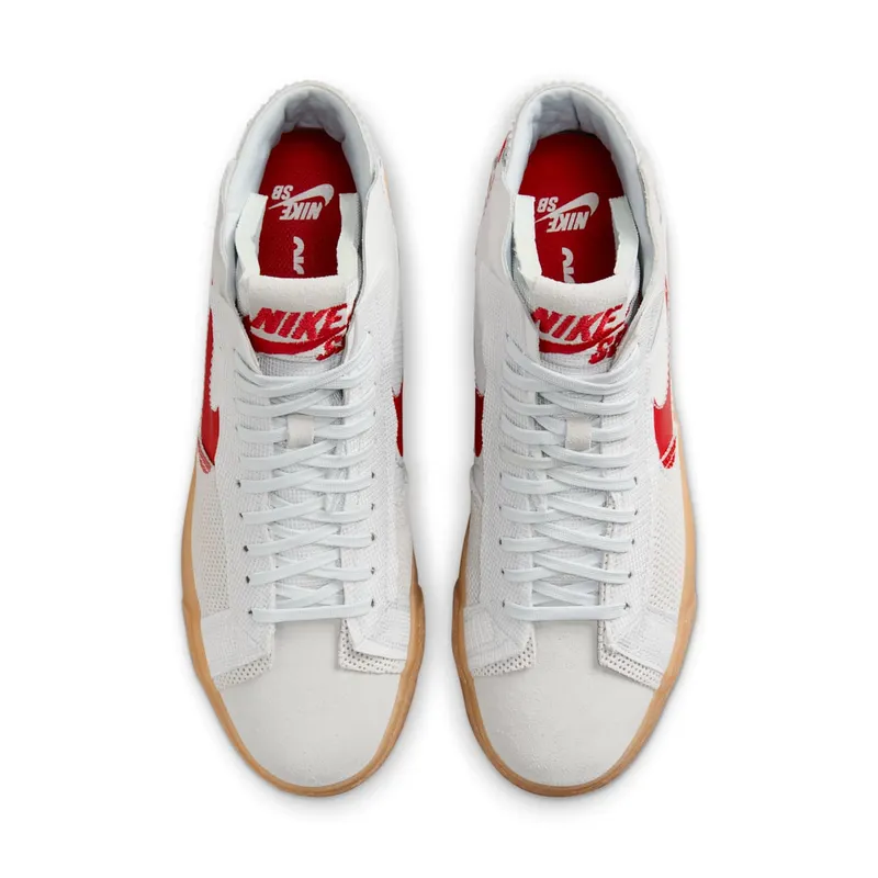 Nike SB Zoom Blazer Mid Premium Deconstructed White University Red Gum (FD5113-100)