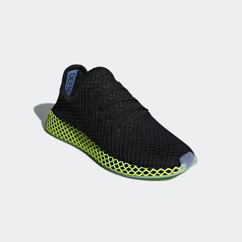 adidas Deerupt Core Black Ash Blue Core Black/Core Black/Ash Blue (B41755)