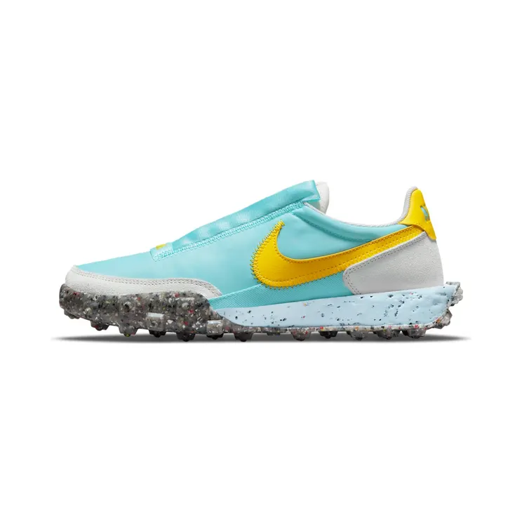 Nike Waffle Racer Crater “Bleached Aqua / Sail / Photon Dust / Speed Yellow” (CT1983-400)