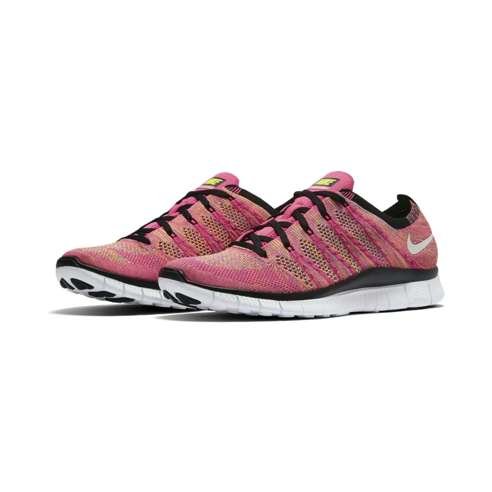Nike Free Flyknit Pink Flash Pink Flash/Volt/Blue Glow (599459-600)