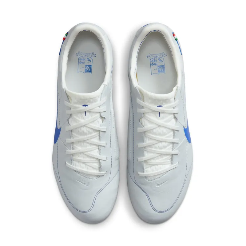 Nike Tiempo Legend 9 Elite MI SG-Pro Anti-Clog Traction Montebelluna Leather White Game Royal (DQ7794-140)