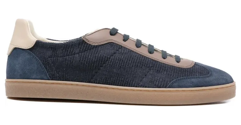 Brunello Cucinelli Sneakers mit Kontrasteinsätzen – Blau (MZUTSGJ344CPC58)