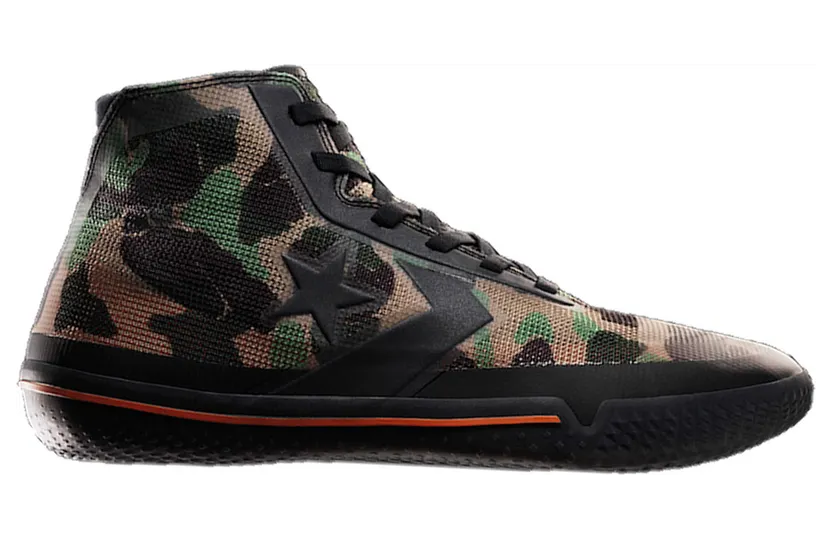 Converse All Star Pro BB ‘Camouflage’ Black/Bold Mandarin/Black (166450C)