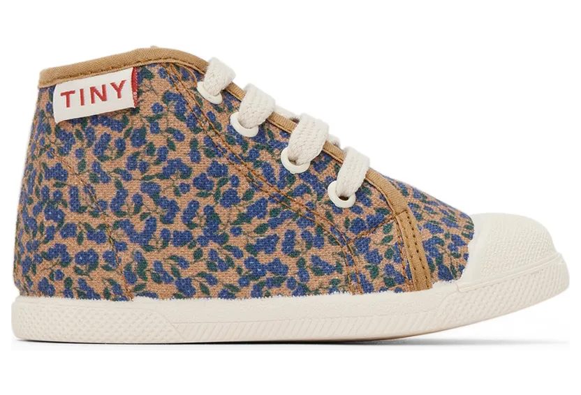 TINYCOTTONS Baby Blue & Tan Meadow Sneakers (SS22-303)