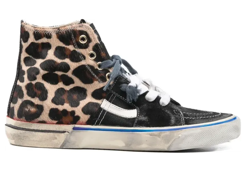 Paul Easterlin Caly Star High-Top-Sneakers mit Leopardenmuster “Black” (CS014ABCALYSTAR)