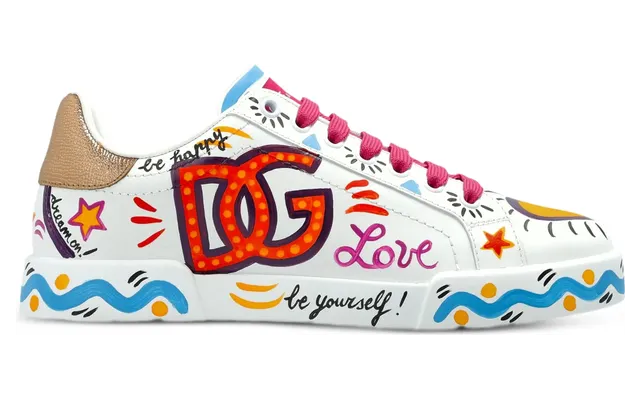 Dolce & Gabbana Logo-print Leather “White” (CK2464 A3L79 8M541)