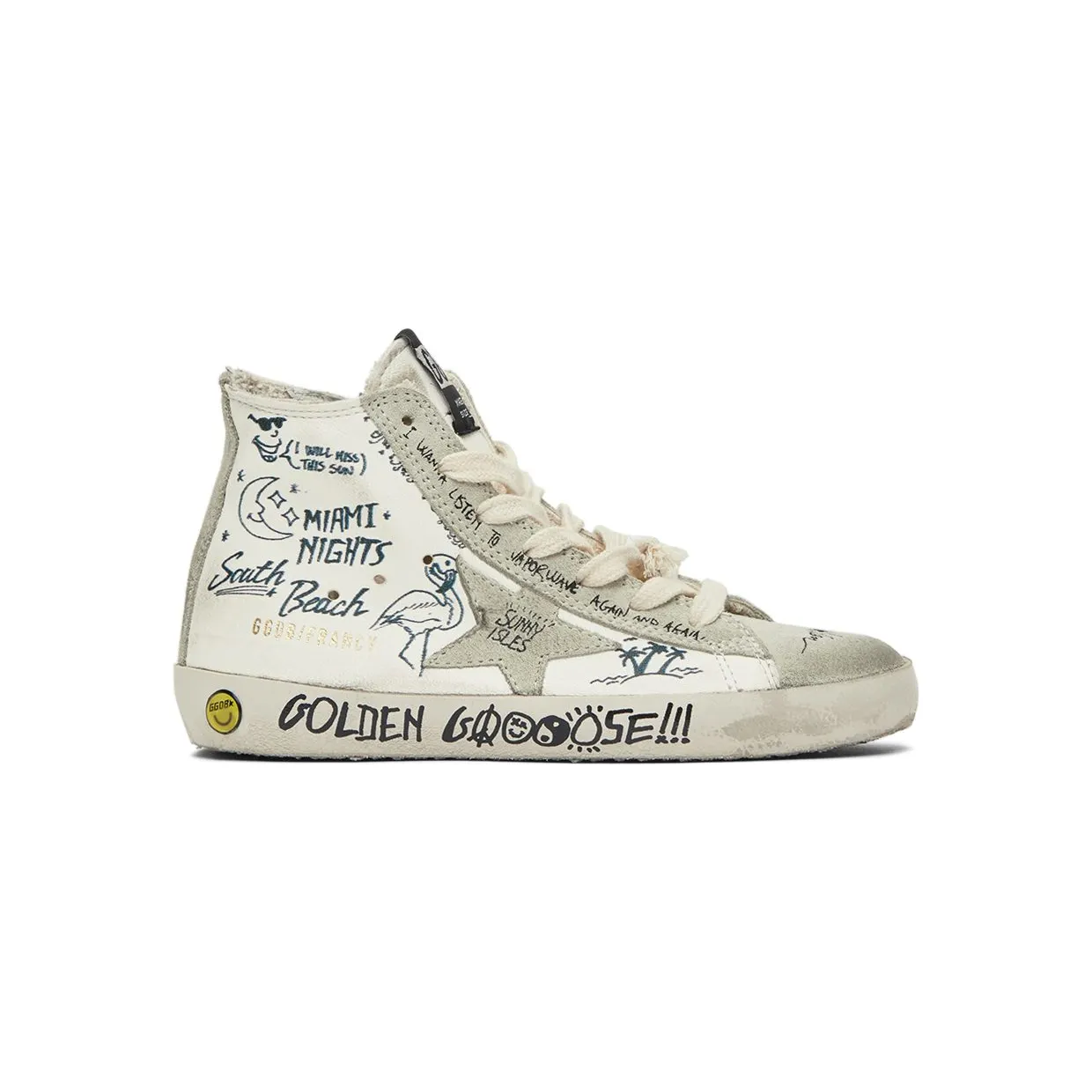Golden Goose Kids White Francy Classic Sneakers (GYF00113.F002669.10220)