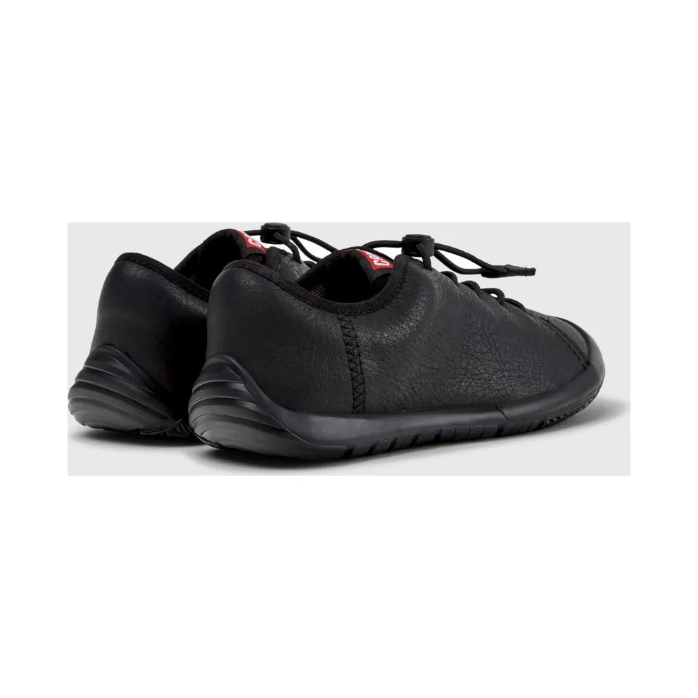 Camper Kid’s Peu Path Leather Slip-On with Elastic Laces Black (K800707-007PEUPATH0)