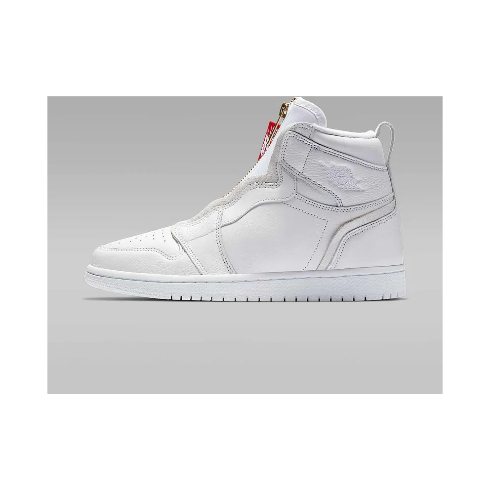 Jordan 1 Retro High Zip White (W) White/White-University Red (AQ3742-116)