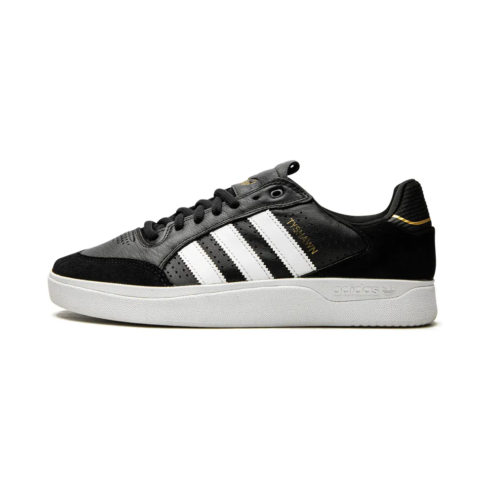 adidas Tyshawn Low Schuh Core Black / Cloud White / Gold Metallic (GW4891)