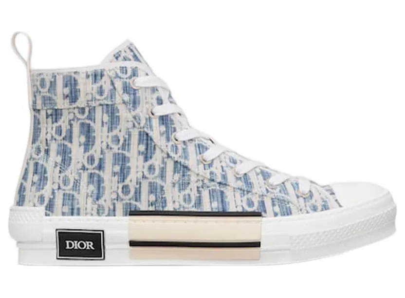 Dior B23 High Blue Oblique Kasuri Jacquard (3SH118ZLA_H560)