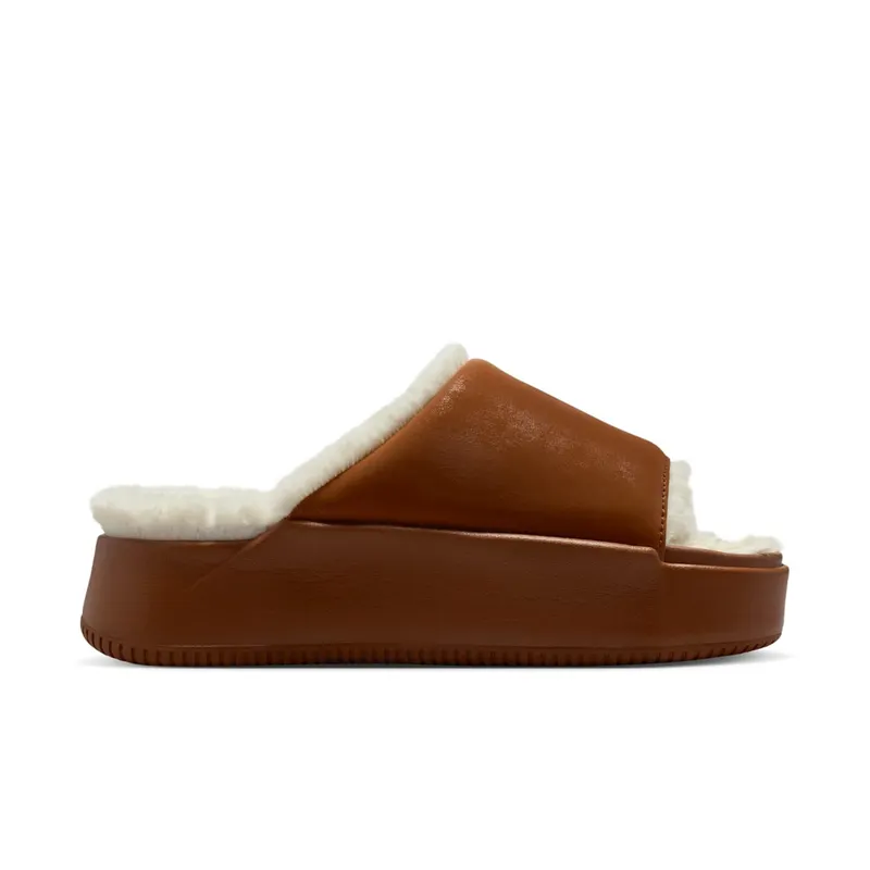 Nike Calm Elevation Fur Slide Light British Tan Coconut Milk (IO0496-200)