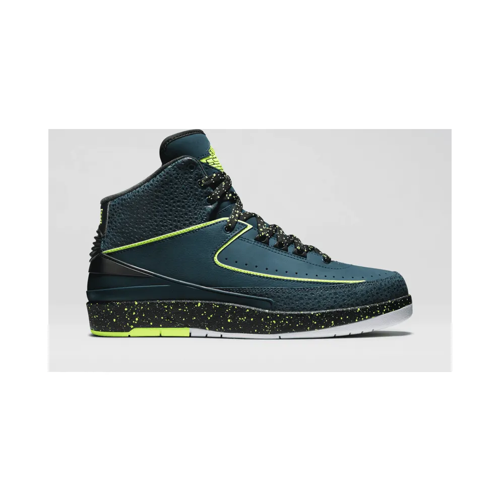 Jordan 2 Retro Nightshade Nightshade/Volt Ice-Black-Pure Platinum (385475-303)