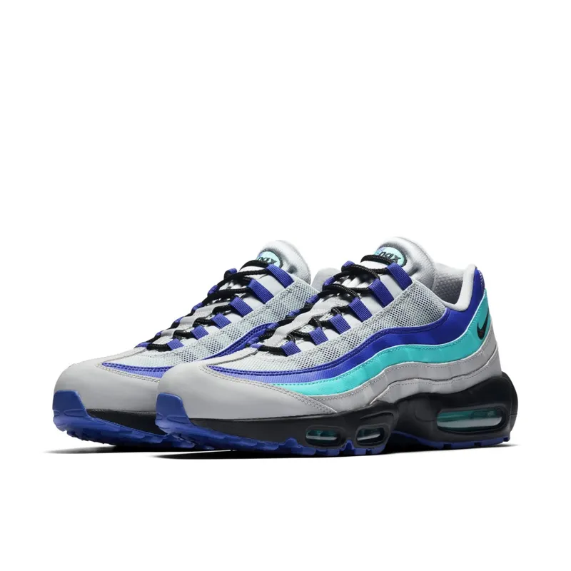 Nike Air Max 95 Wolf Grey Grape Wolf Grey/Black-Indigo Burst-Hyper Jade (AT2865-001)