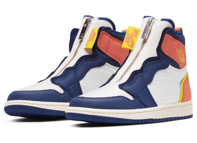 Jordan 1 Retro High Zip Blue Void Turf Orange (W)